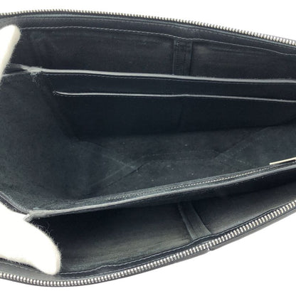 Celine - Chain Tri-fold 2way Leather Logo Clutch Bag With Chain Shoulder -