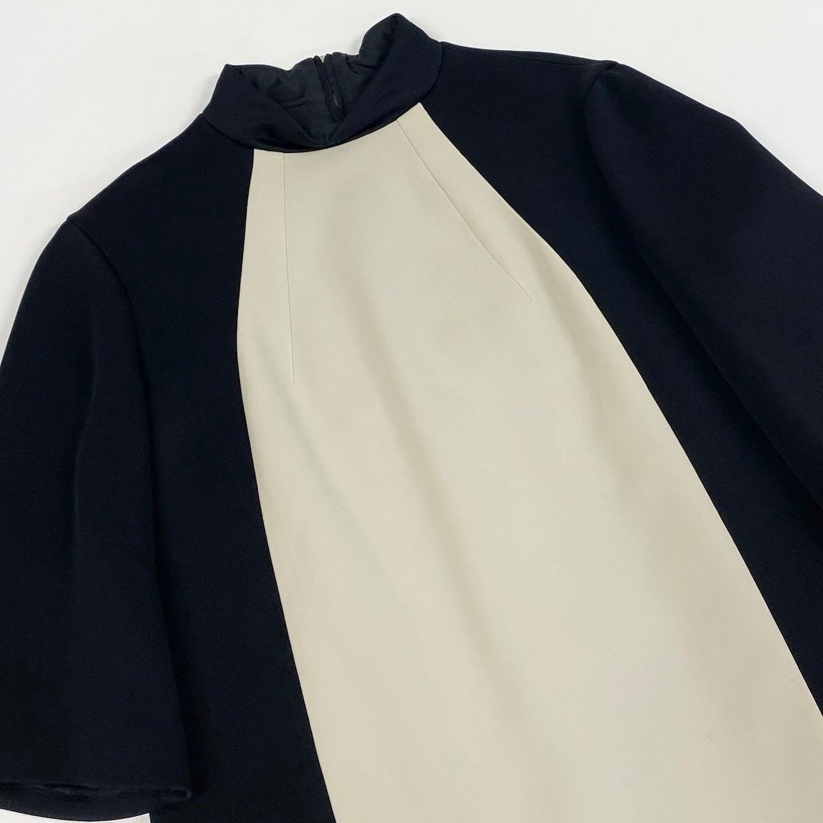 Louis Vuitton Bottle Neck Dress 34 Black White — view 4