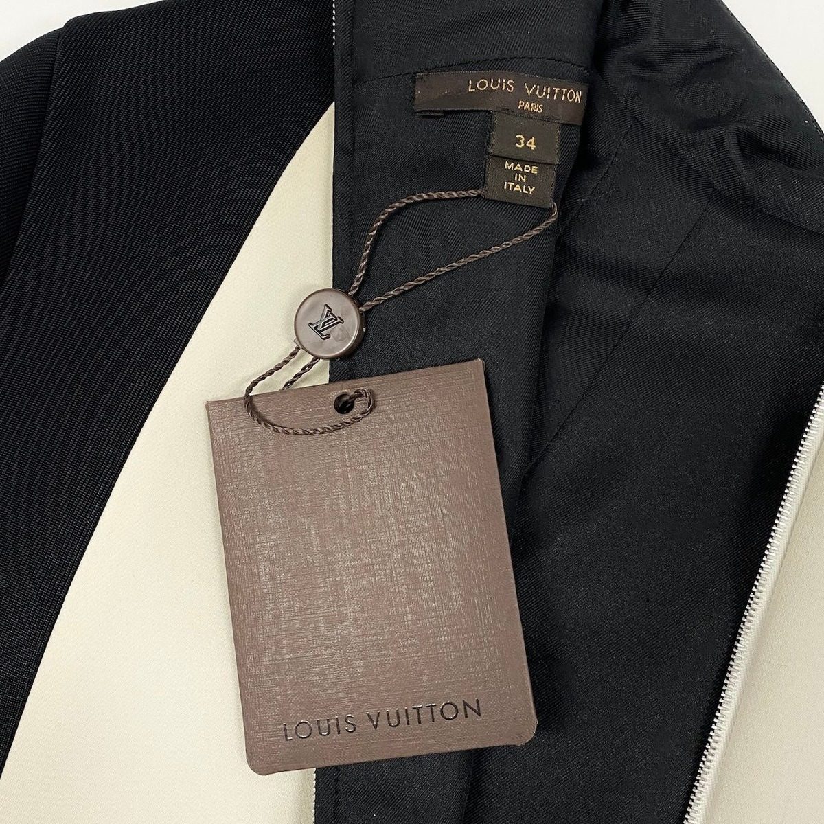Louis Vuitton Bottle Neck Dress 34 Black White — view 8