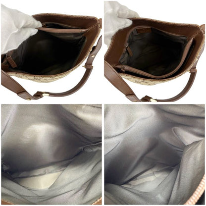 Gucci Bucket Shape One Shoulder Bag Handbag Shoulder GG Canvas Brown Beige