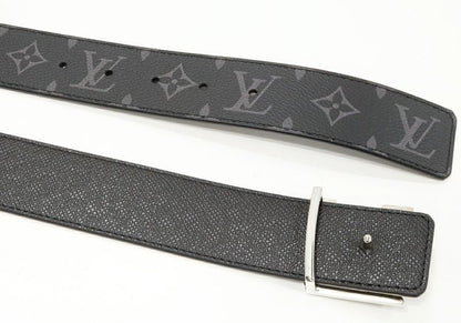 Louis Vuitton Men's Belt Taiga Llama Noir Black (black) Belt LV Initials 40mm