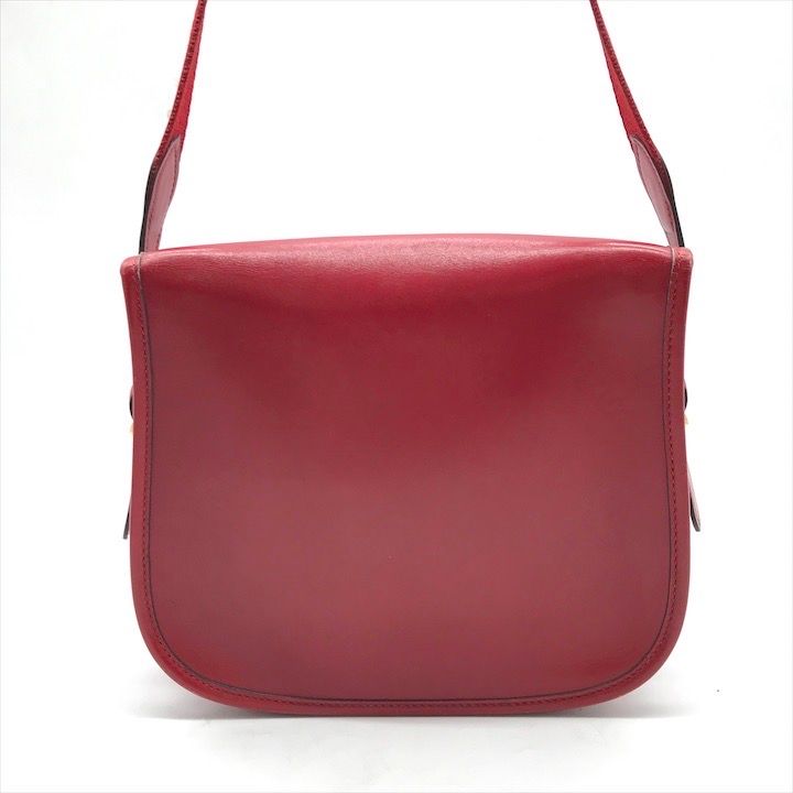 Hermes Vintage Box Calf Shoulder Bag Red