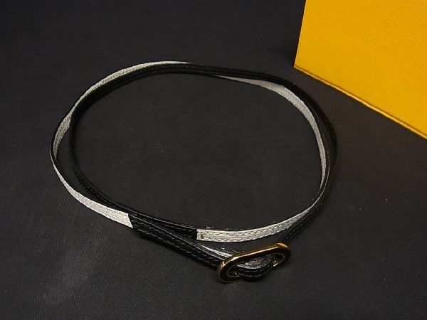 Bicolor Fendi Leather Bicolor Choker Bracelet Accessory Women's Off-white And