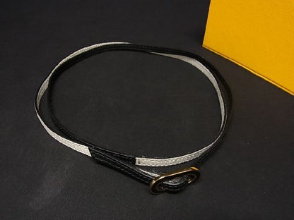 Bicolor Fendi Leather Bicolor Choker Bracelet Accessory Women's Off-white And