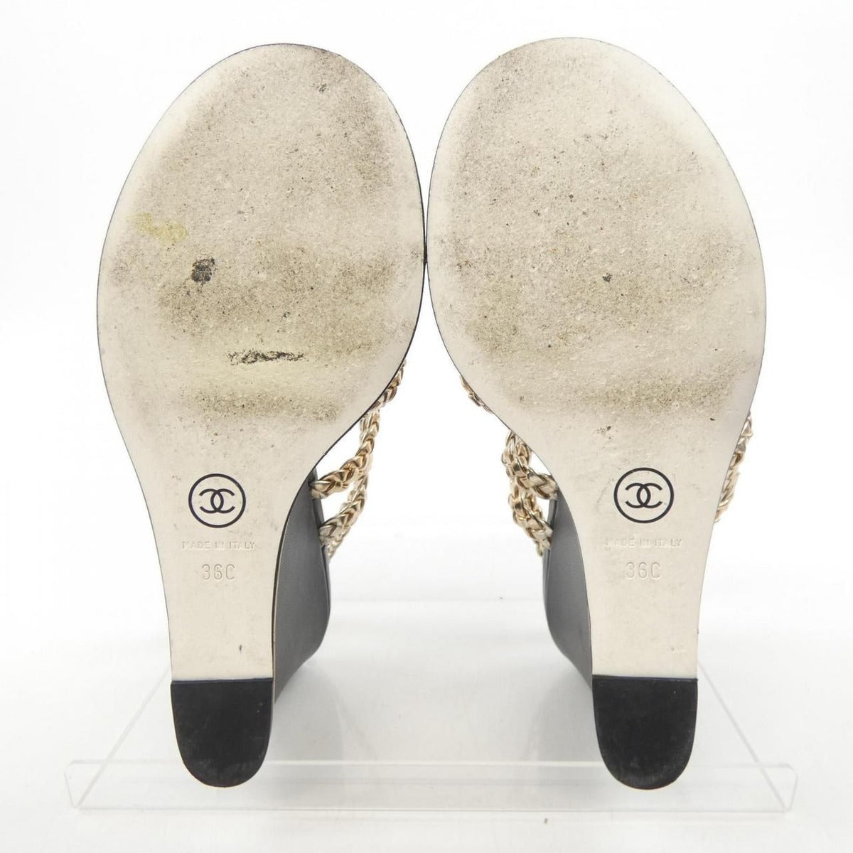 Chanel Sandals Black 36 — view 4