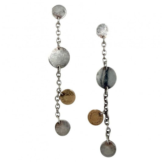 Hermes Earrings Series Confetti 18k PG 925 Sterling Silver 18k Pink Gold