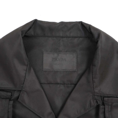 Prada 24ss Re-Nylon Triangle Logo Multi Pocket Short Sleeve Nylon Short Sleeve