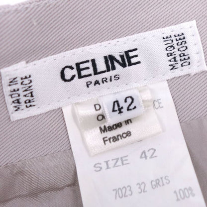 Vintage Celine Skirt Trapezoid Skirt Knee Length Logo Che