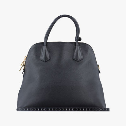 Prada Quill Top Handle Black Saffiano Leather Bl0902 117