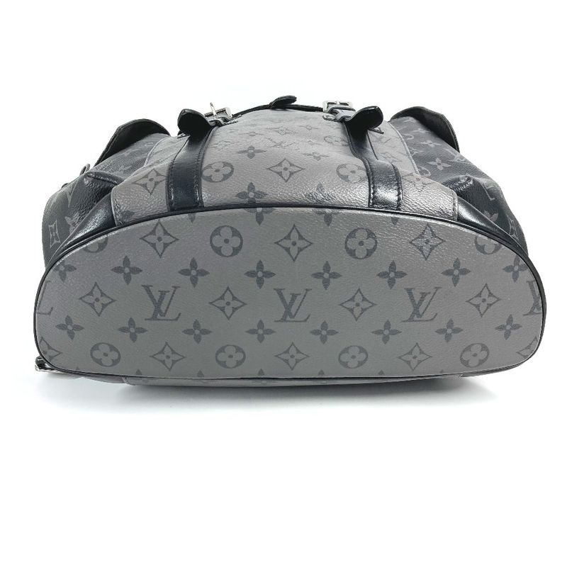 Louis Vuitton Backpack Sac Christopher MM M45419 Monogram Eclipse Canvas Black