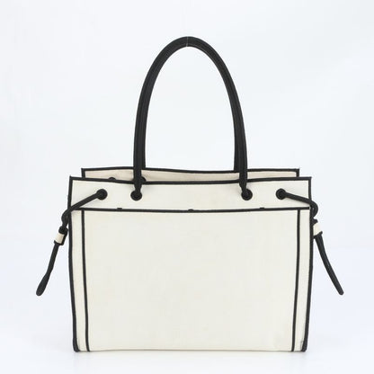 Fendi Logo Shopper Medium 8bh378 Tote Bag Shoulder Hand A4 Genuine Leather