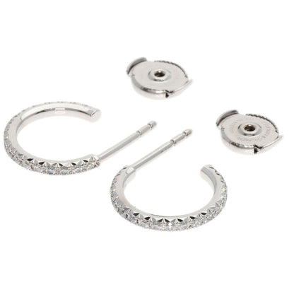 Tiffany & Co. Metro Hoop Diamond Earrings 18K White Gold