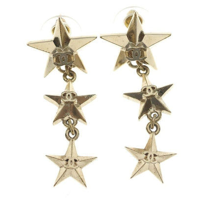 Chanel Coco Star Earrings Gold