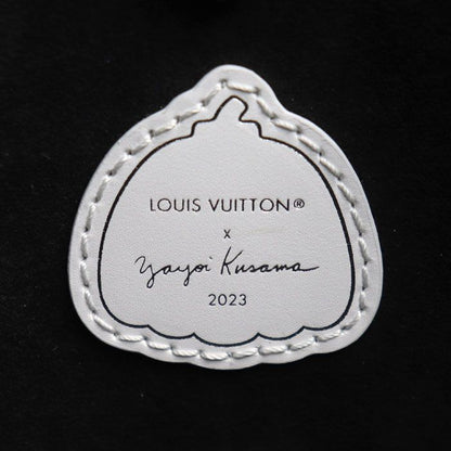 Louis Vuitton On The Go MM Yayoi Kusama Tote Bag Empreinte Black White M46389