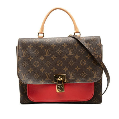Louis Vuitton Monogram Marignan Shoulder Bag 2-Way Brown Coquelico