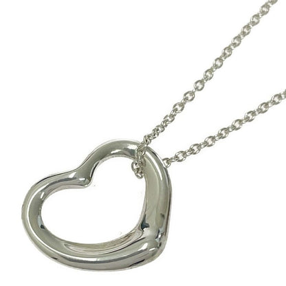 Tiffany & Co Silver Open Heart Necklace 2.2g 925 Engraved 448913 Necklace
