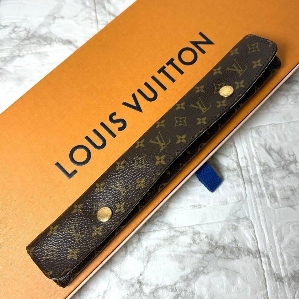 Louis Vuitton Accessory Case Monogram Dark Brown Light Necklace
