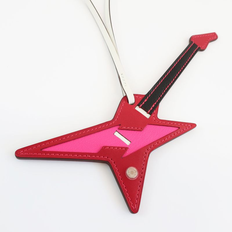 Hermes Rock Guitar - Bag Charm Pick B Carved Manufactured Around 2023