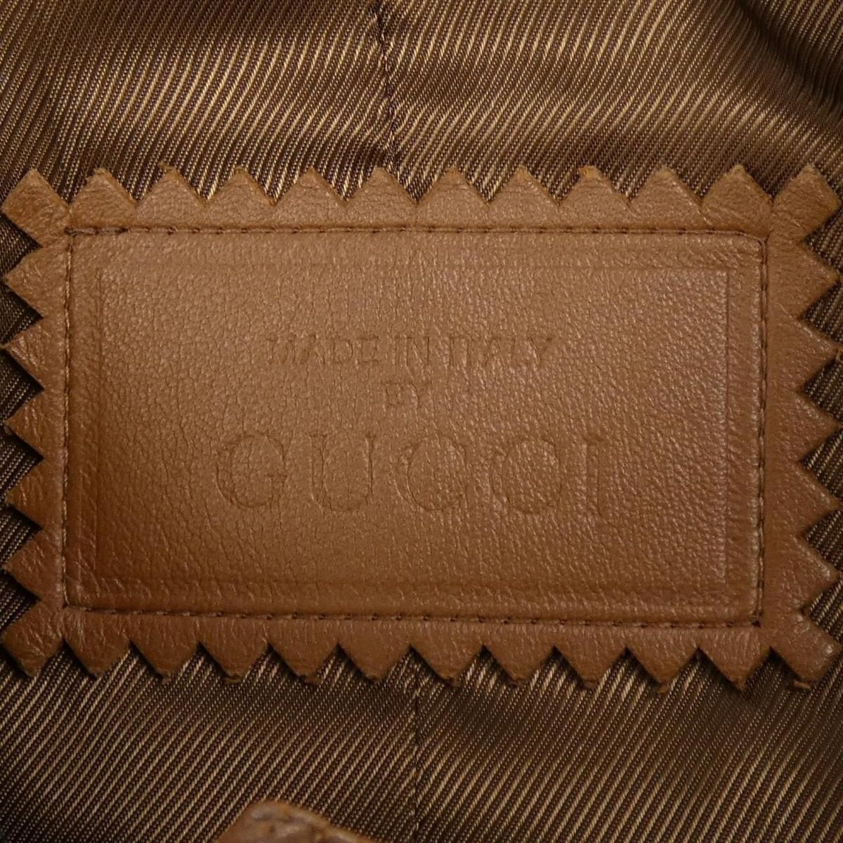 Gucci Leather Jacket Brown — view 5
