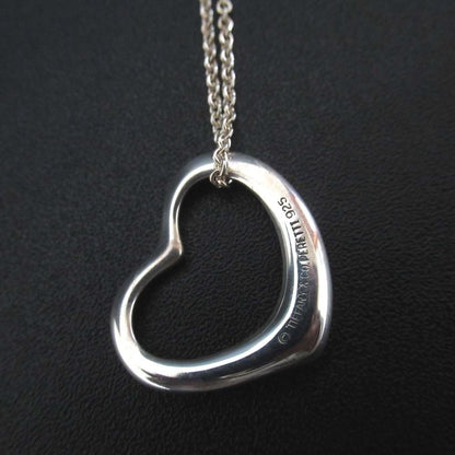 Tiffany & Co Elsa Peretti Open Heart Necklace Pendant Silver