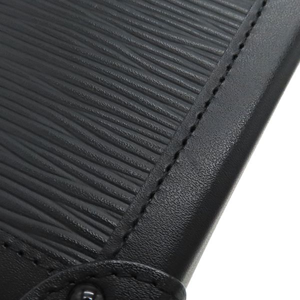 Louis Vuitton Shoulder Bag Pochette Trunk Vertical Epi Leather Black Gold