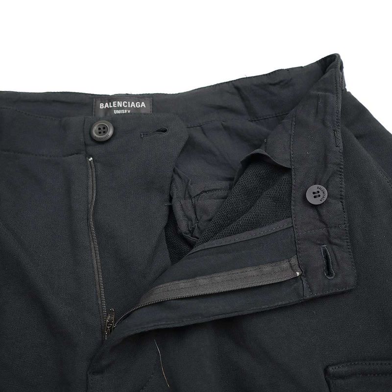 Balenciaga 22aw Kick Cargo Pants Sweat Cargo Pants 720243 Tivf5 Black XS
