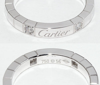Cartier Ring 18K White Gold Diamond 2P Raniere Ring B40757