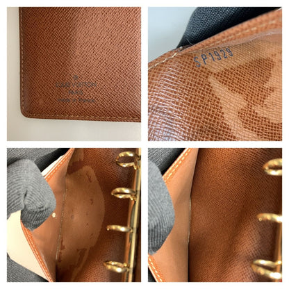 Louis Vuitton Monogram Agenda PM Notebook Cover R20005 Brown