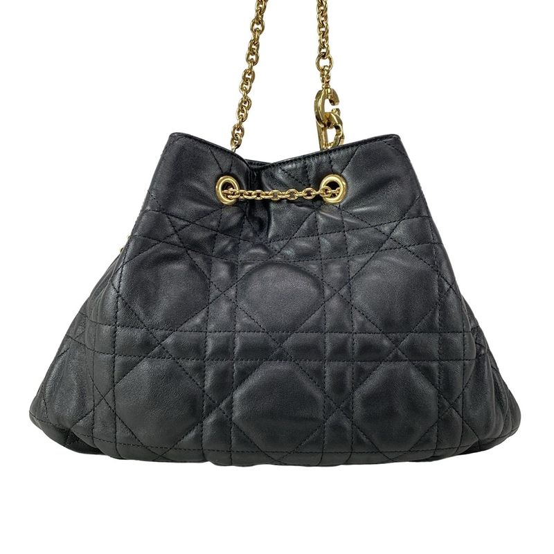 Dior/christian Dior Shoulder Bag Dior Ami Black Macrocanage Lambskin
