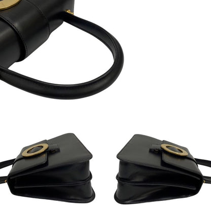 Celine Circle Logo Hardware Calf Leather