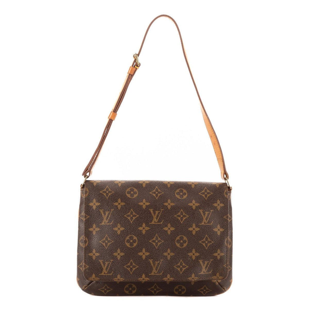 Louis Vuitton Musette Tango Brown Monogram Canvas Shoulder Bag