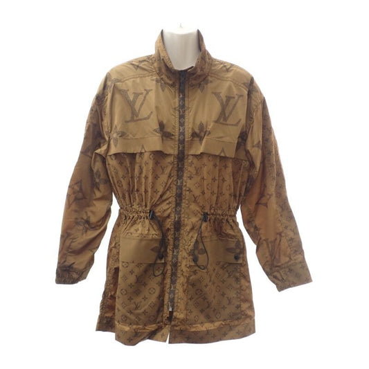 Louis Vuitton Monogram Half Length Coat 36 Nylon Jacket Outerwear Brown