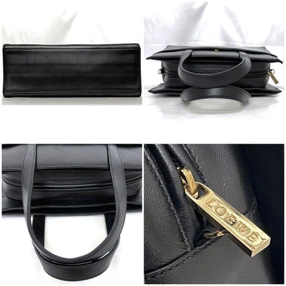 Loewe 2way Bag Black Anagram Excellent Condition Napa Leather Preowned