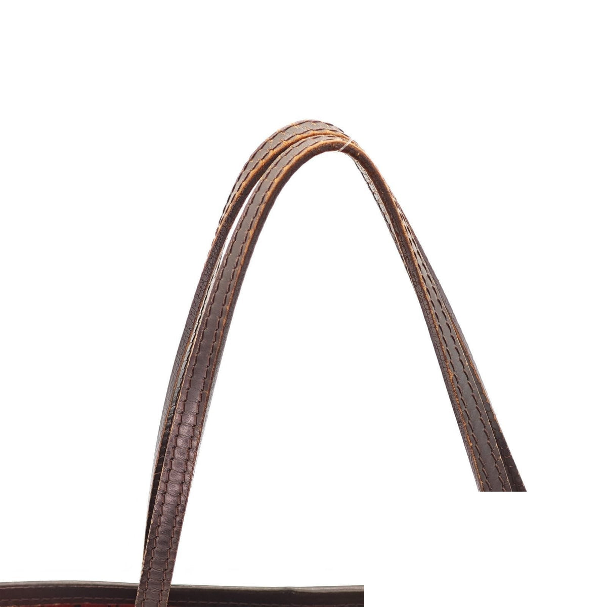 Louis Vuitton Neverfull PM Tote Bucket Bag Brown — view 8