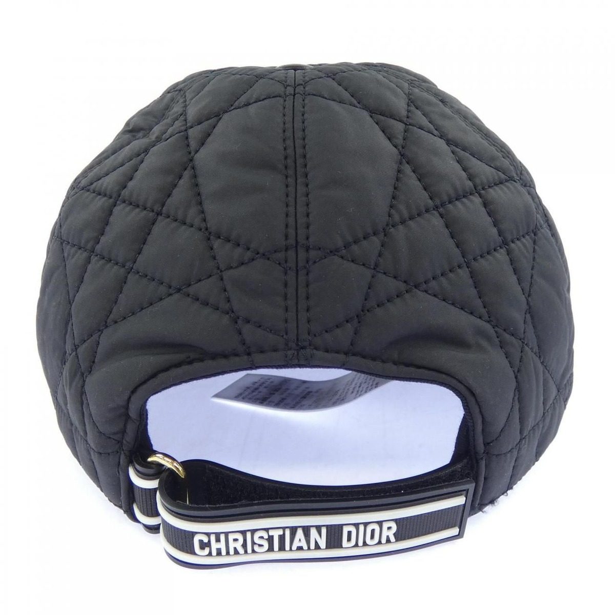 Dior D-player Cannage Quilted Cap Hat — view 4