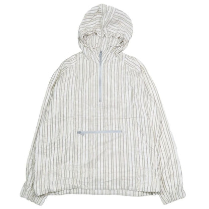 Dior Anorak Jacket Pullover Hoodie Half Zip Logo All Over Pattern Stripe 48