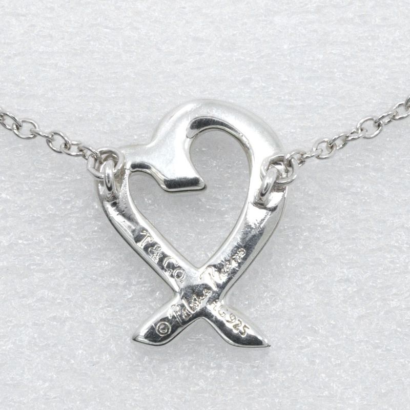 Tiffany & Co Loving Heart Paloma Picasso 925 Silver Ladies 1.7g Necklace