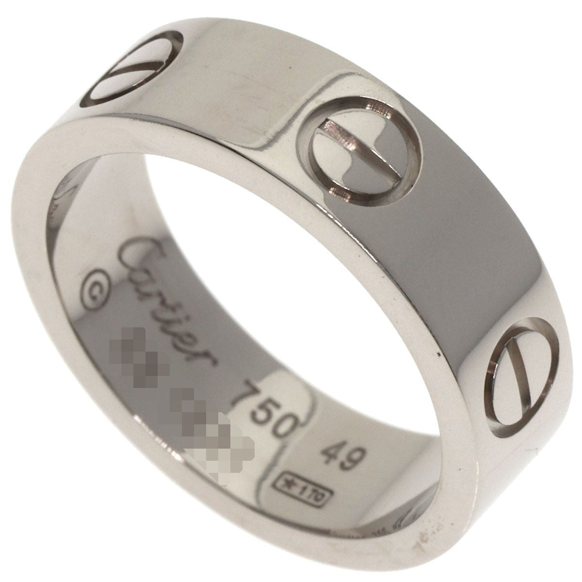 Cartier Love Ring 49 18K White Gold