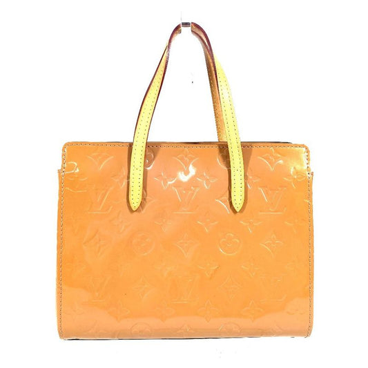 Louis Vuitton Tote Bag Katharina BB M90015 Monogram Vernis Rose Vert Beige