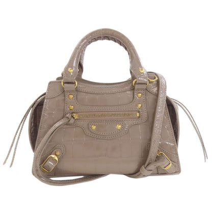 Balenciaga Neo Classic Mini City 2-Way Handbag Brown