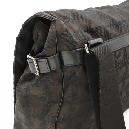 Chanel New Travel Line Messenger Bag Shoulder Bag Crossbody Brown Brown Black
