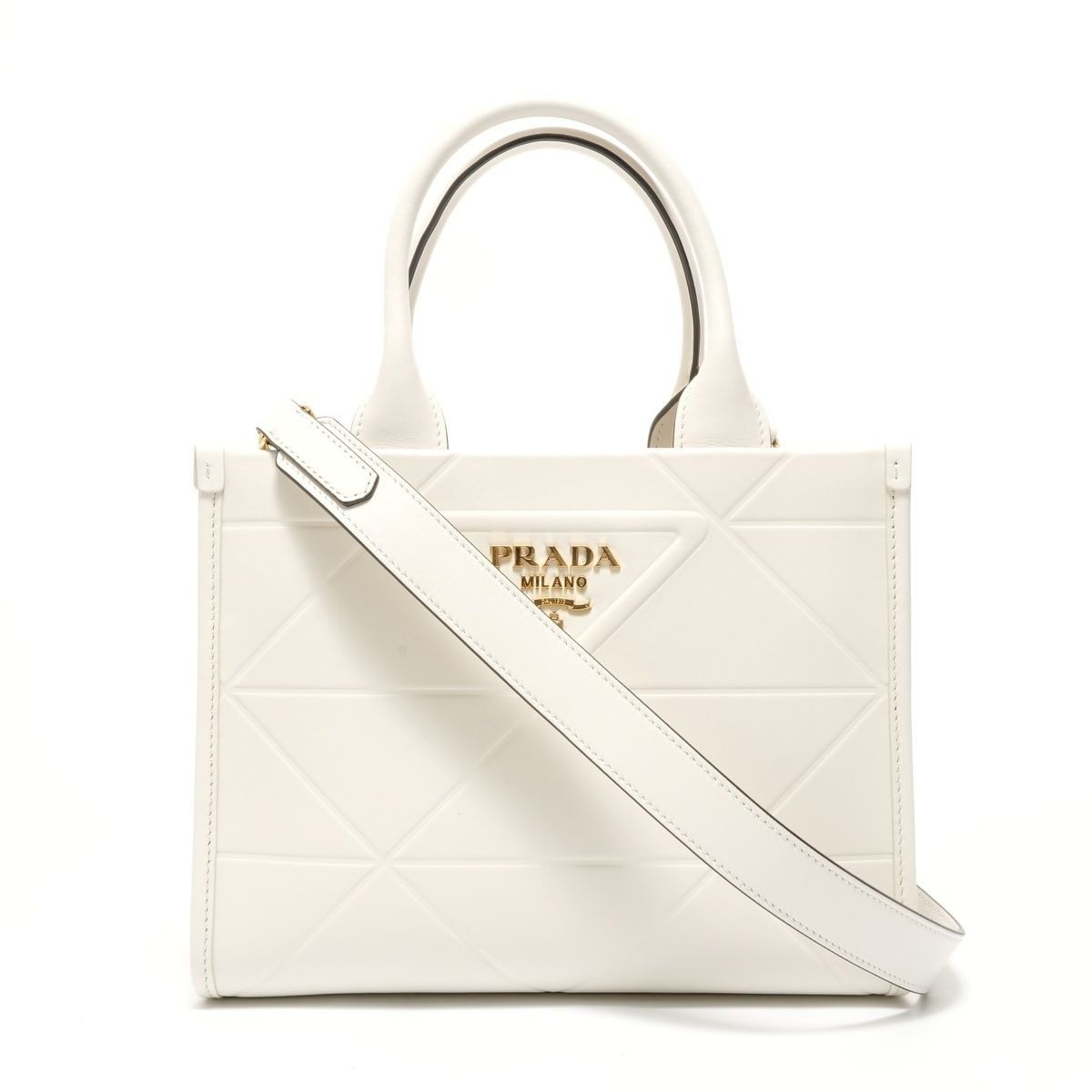 Prada Handbag Symbol Topstitching