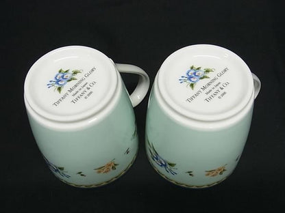 Tiffany & Co Tiffany & Co Morning Glory Teacups Tableware Set Of 2 Az6537