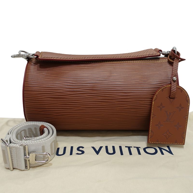 Louis Vuitton Soft-porochon MM M23092 2WAY Bag Epi XL Leather Brown