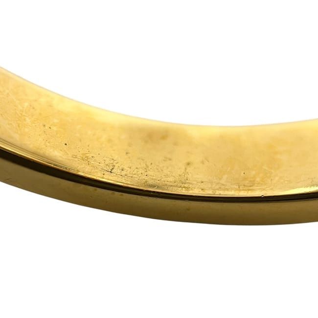 Hermes Glove Holder Gold Excellent Condition GP Used Hermes Gloves