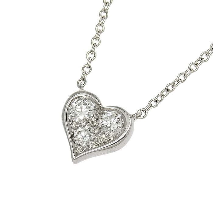 Tiffany & Co Tiffany & Co Sentimental Heart Diamond Necklace Pt950 Platinum