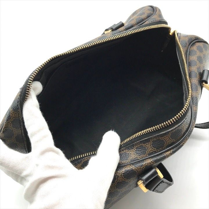 Celine Macadam Triomphe Mini Boston Hand Bag Tube