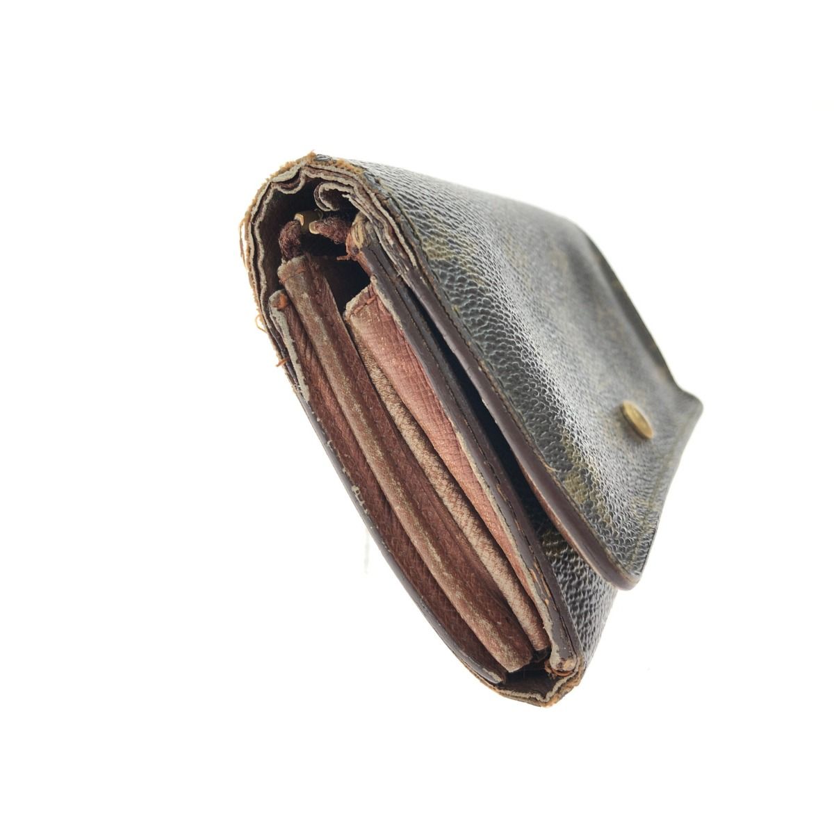 Louis Vuitton Women's Bifold Wallet Monogram Porte Monet Bier Tresor M61730