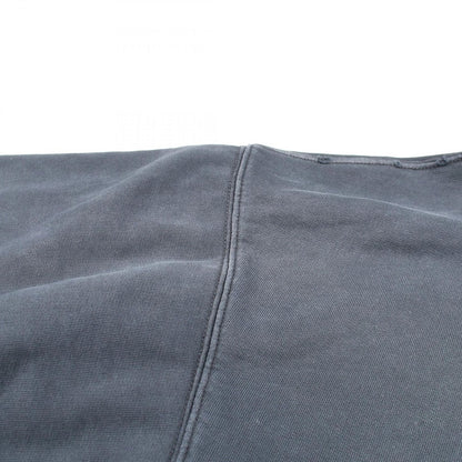 Balenciaga Hoodie Tape Type Ripped Pocket Distressed Cotton Black — view 13