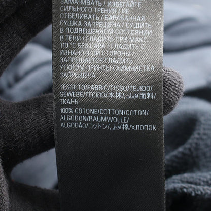 Balenciaga Hoodie Tape Type Ripped Pocket Distressed Cotton Black — view 5